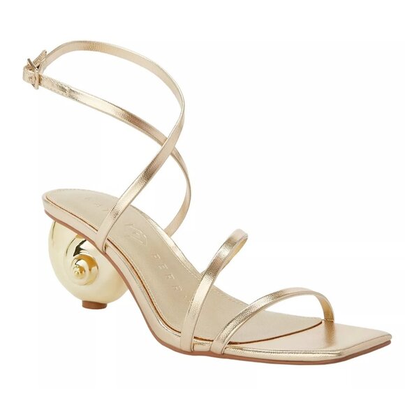 Katy Perry Shoes - Katy Perry Women's Maritime Strappy Square Toe Shell Sandals - Champagne